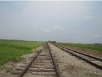Looking East down NKP Tracks at Crossing East of Cheneyville Il. Cnty Rd 2000 E.